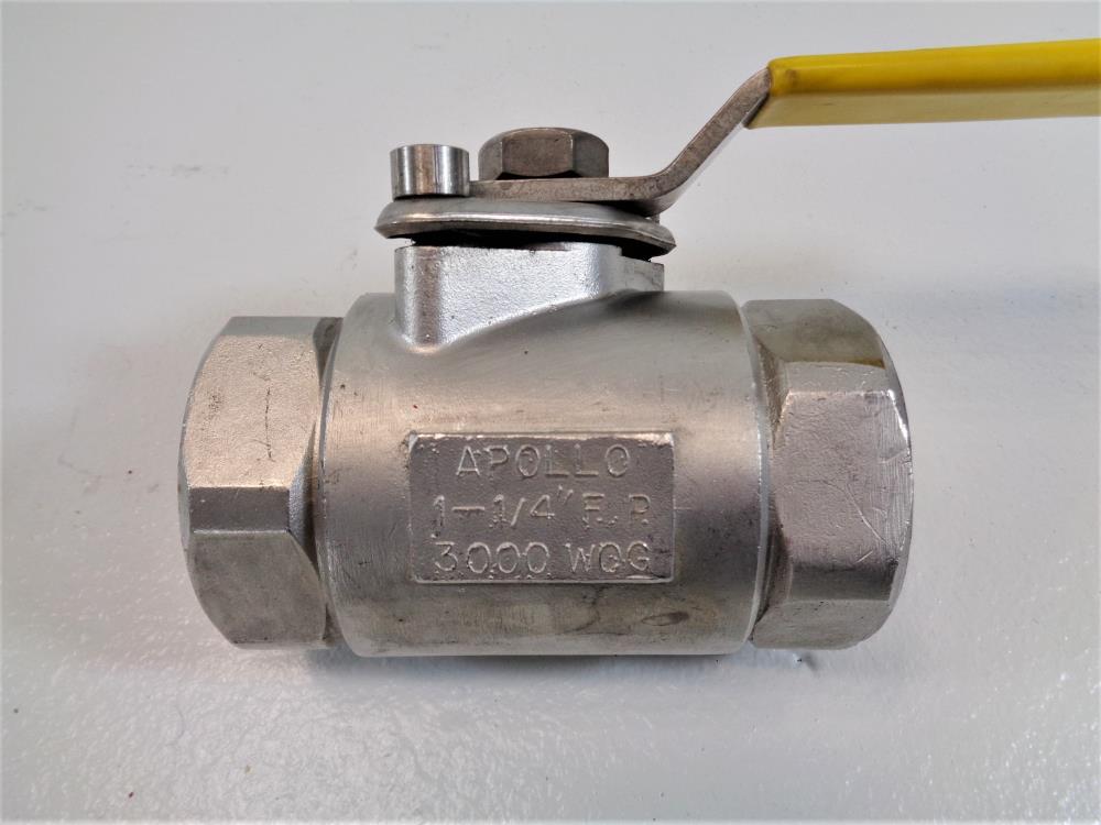 Lot of (2) Apollo 11/4" NPT CF8M Ball Valve Part 7G10601